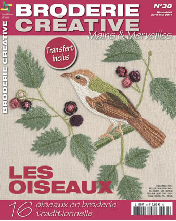 Les oiseaux Broderie Créative From Les édition de saxe Books and