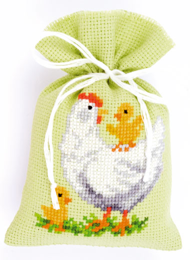 Potpourri Bag Hen And Chicks From Vervaco Potpourri Bags Cross