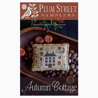 Autumn Cottage From Plum Street Samplers Cross Stitch Charts Cross