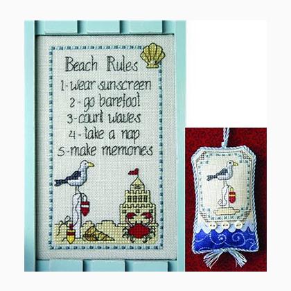 Beach Rules Pk With Embellishments From The Sweetheart Tree Cross