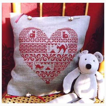 Cushion Le Chat Et Le Souris Chart From Bleu De Chine Cross Stitch Charts Cross Stitch Charts Casa Cenina