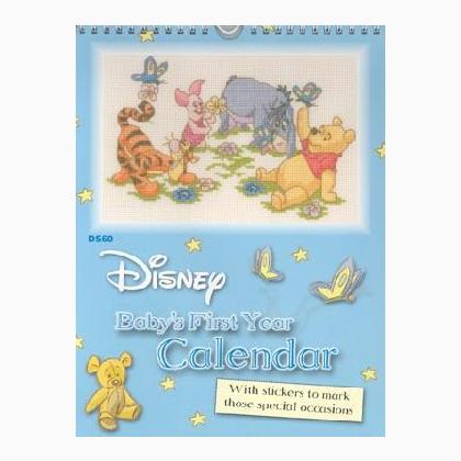 Baby S First Year Calendar From Disney Designer Stitches Cross Stitch Charts Cross Stitch Charts Dmc Casa Cenina