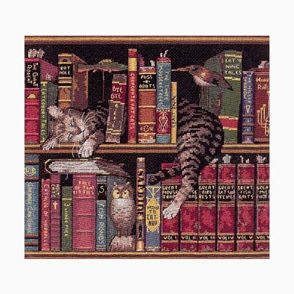 FREDERICK THE LITERATE, Counted Cross Stitch Kit, 14 count black Aida,  DIMENSIONS (35048) – Leo Hobby