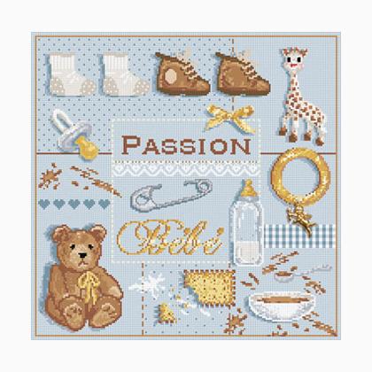 Passion Bebe Bleu From Madame La Fee Cross Stitch Charts Cross Stitch Charts Casa Cenina