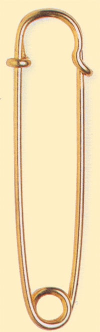 Safety Kilt pin PRYM 76mm antique-coloured