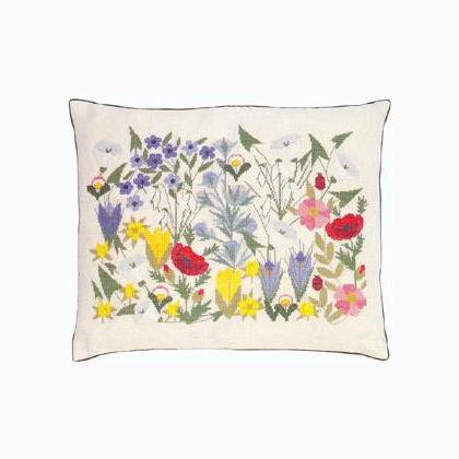 Flowerbed From Haandarbejdets Fremme - Edith Hansen - Cross-Stitch Kits ...