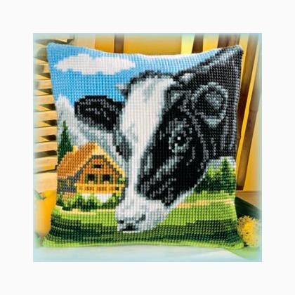 Cushion Cow From Vervaco - Cushions - Cross-Stitch Kits Kits - Casa Cenina