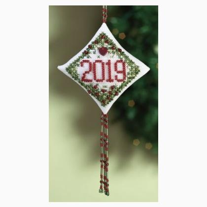 Mill Hill Ruby Diamond Counted Cross Stitch Ornament Kit