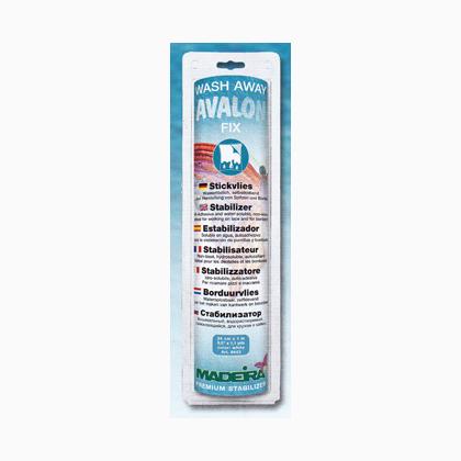 Madeira Avalon Fix, Self-Adhesive Wash-Away Stabilizer, White