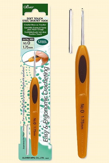 Clover, Soft Touch Steel Crochet Hook : Sewing Parts Online