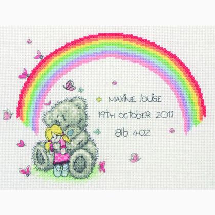 tatty teddy birth sampler cross stitch