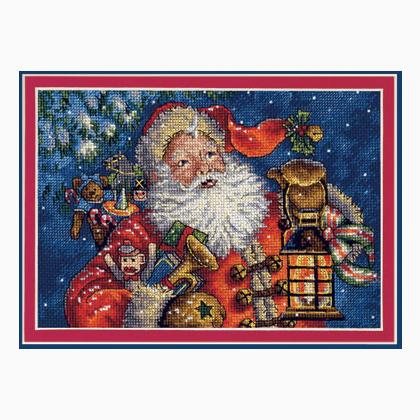 Nighttime Santa From Dimensions - Christmas Collections - Cross-Stitch ...