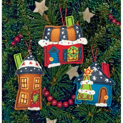 Holiday Homes Ornaments From Dimensions - Christmas Collections - Cross ...