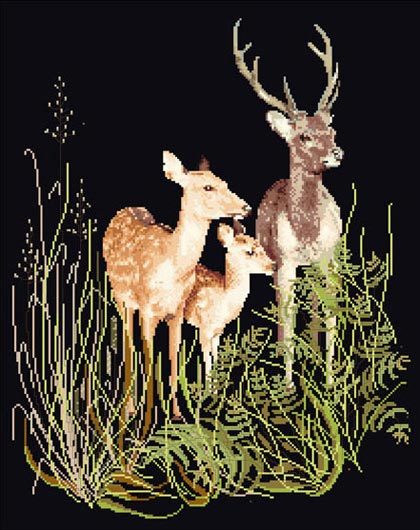 Snuqevc 12x18inch Adult Diamond Painting Kits, Deer Family by River Diamond  Painting, DIY Cross Stitch Gemstone Art Rhinestone Crafts, Suitable for