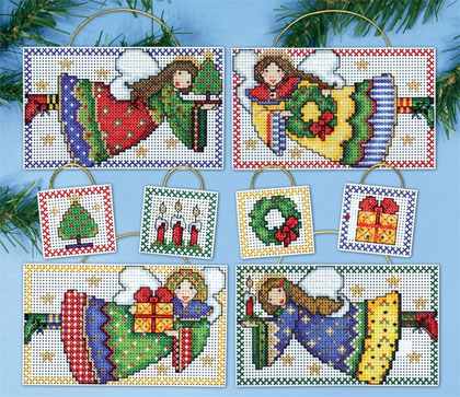 Folk Art Angels From Design Works Crafts - Needlework - Christmas ...