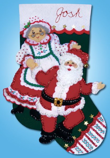 Dancing Claus From Design Works Crafts - Felts - Christmas - Cross ...