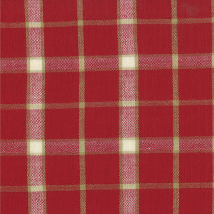 Midwinter Reds - Woven Homespun Red Cream 45x110cm. From Moda Fabrics ...