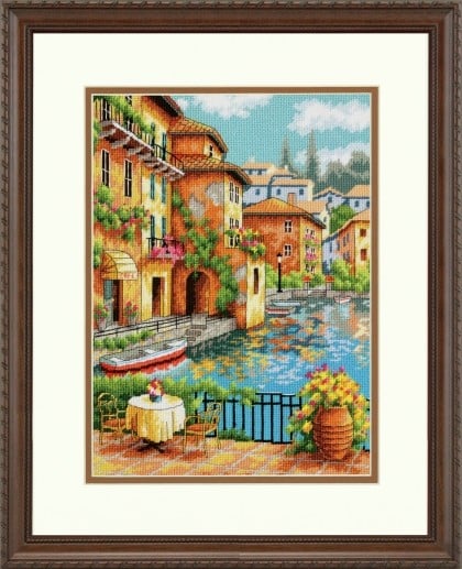 Cafe on the Canal From Dimensions - Tapestry and Canvases - Kits - Casa ...