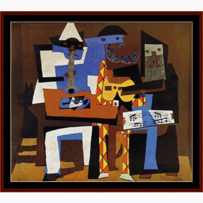 Picasso - Three Musicians From Cross Stitch Collectibles - Cross Stitch ...