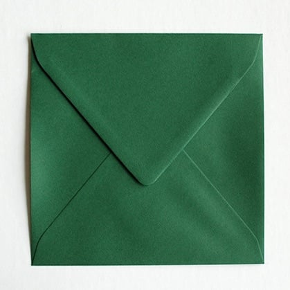 Enveloppe 12,5 x 14 Vert foncé, 25 pièces