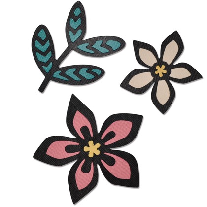 Sizzix Thinlits Die Set 3PK - Intricate African Florals From Ellison ...