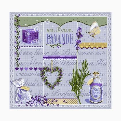 Un Brin De Lavande From Madame La Fee Cross Stitch Charts Cross Stitch Charts Casa Cenina