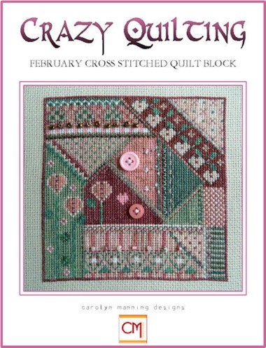 Crazy Quilting February Crossstitch Block From Cm Designs Cross Stitch Charts Cross Stitch Charts Casa Cenina