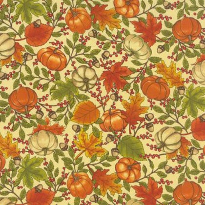 Welcome Fall - Fall Gatherings Cream 45x110cm. From Moda Fabrics ...