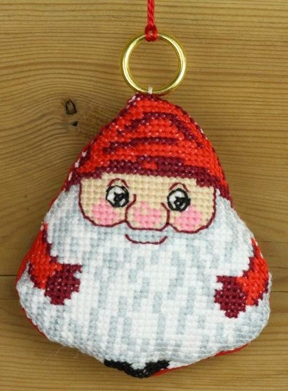 Santa Claus with bag From Permin of Copenhagen - Christmas - Cross-Stitch  Kits Kits - Casa Cenina