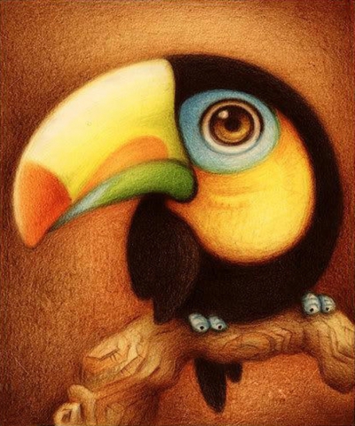 Kit Diamond painting toucan