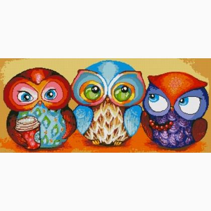 Rainbow Owl From Artibalta - Diamond Painting - Kits - Casa Cenina