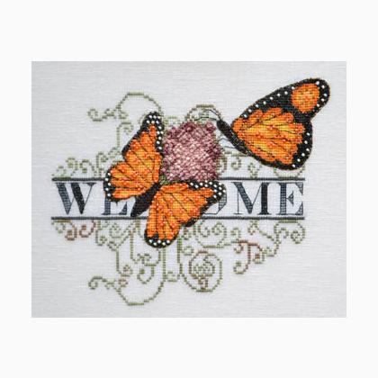 Monarch Butterfly Felt Embroidery Kit | Harts Fabric