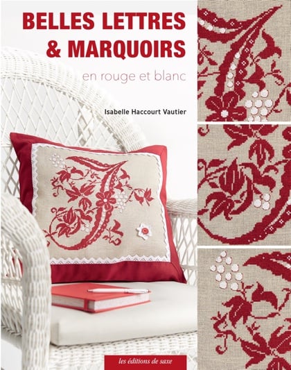 Belles Lettres Marquoirs En Rouge Et Blanc - 