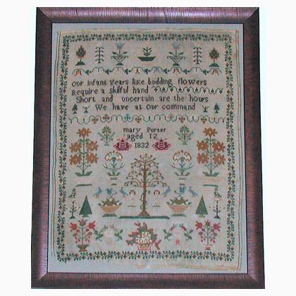 Mary Porter 1832 From Praiseworthy Stitches - Cross Stitch Charts ...