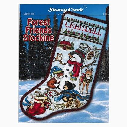 Woodland Friends Counted Cross Stitch Christmas Stocking Kit..18