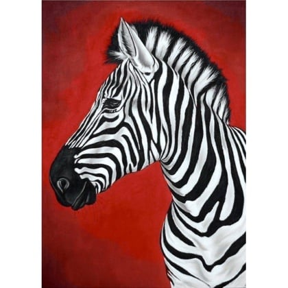 zebra diamond art