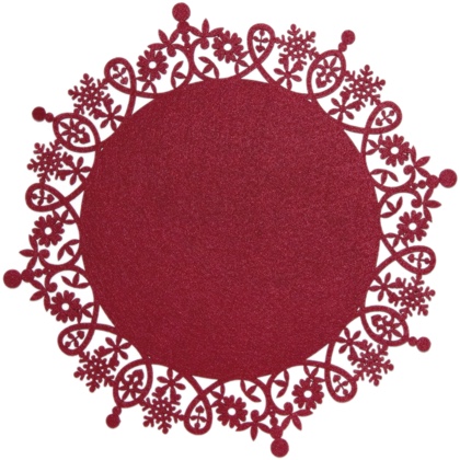 Red Felt Table Mat From Marianne Hobby Decorations Ornaments