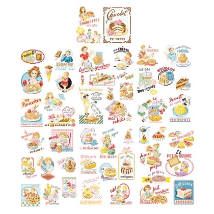 La Grande Histoire De La Gourmandise From Les Brodeuses Parisiennes Cross Stitch Charts Cross Stitch Charts Casa Cenina