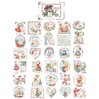 La Grande Histoire Des Cartes De Vœux From Les Brodeuses Parisiennes Cross Stitch Charts Cross Stitch Charts Casa Cenina