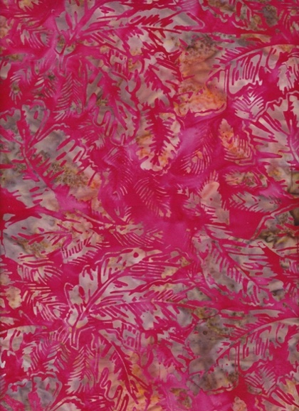 Batik - Red flowers