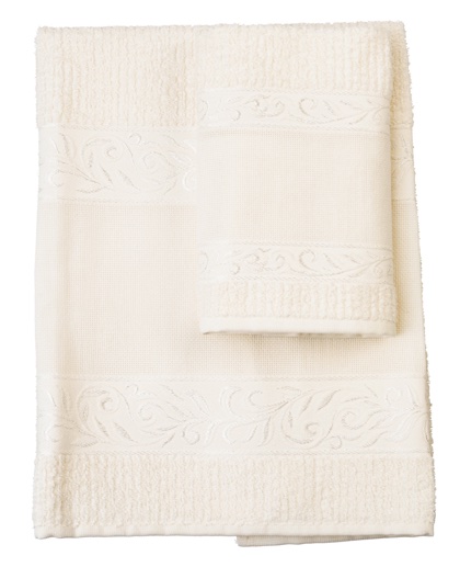 Couple of bath towels - Asti - Yellow From Filet - Bathroom