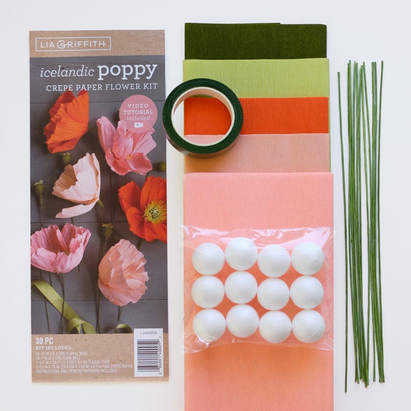 How To: Make Paper Flowers with Lia Griffith Crepe Paper Kits 