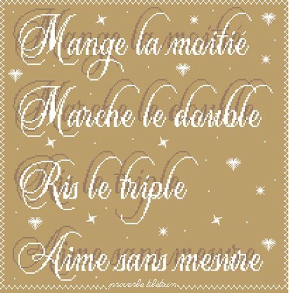 Proverbe Tibetain From Joli Tambour Creation Cross Stitch Charts Cross Stitch Charts Casa Cenina