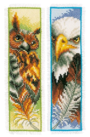 Bookmark Eagle Owl 2 From Vervaco Bookmarks Cross Stitch Kits Kits Casa Cenina