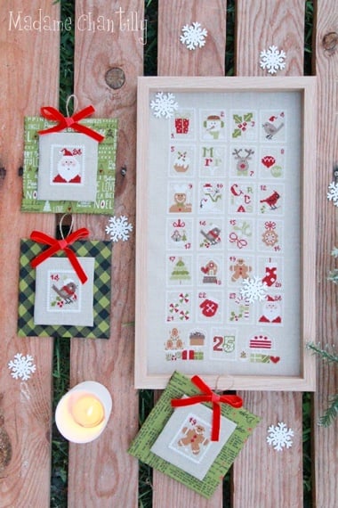 Christmas Stamps From Madame Chantilly - Cross Stitch Charts