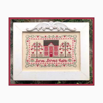 Love Lives Here  Cross Stitch Pattern