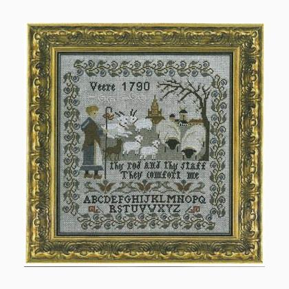 Shepherd Of Veere 1790 From Twin Peak Primitives - Cross Stitch Charts 