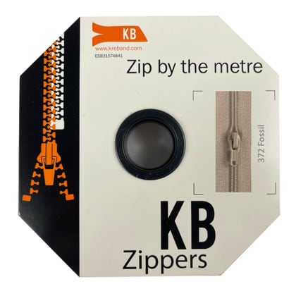 All-purpose coil zipper, fossil (372) From Kreband - Zippers - Accessories  & Haberdashery - Casa Cenina