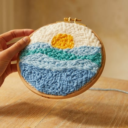 The Ocean Meditation Punch Needle Kit From DMC - Traditional Embroidery -  Cross-Stitch Kits Kits - Casa Cenina