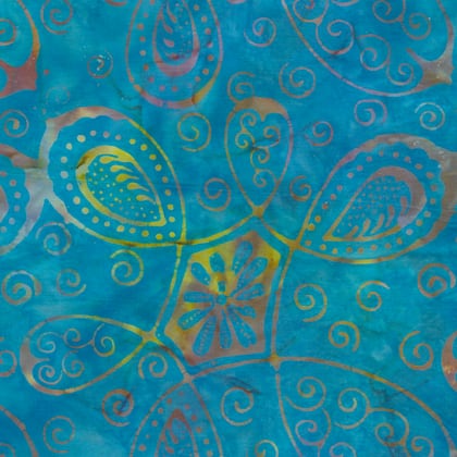 Batik - Turquoise Symbols